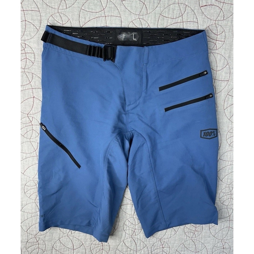 100% Airmatic MTB Biking Short Slate Blue /‎ Women’s Size Large